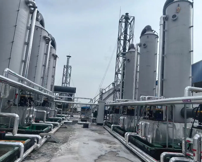 直立逆洗式洗涤塔